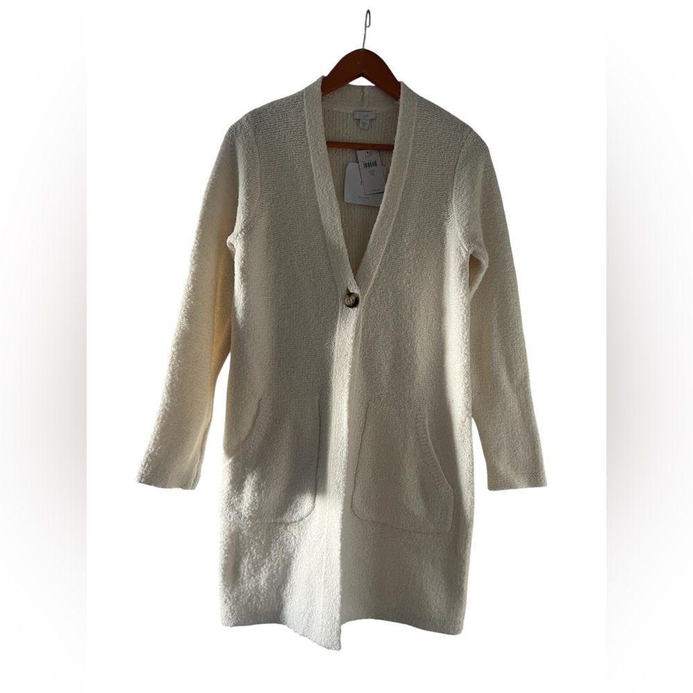 NWT J. Jill V Neck One Button Cardigan